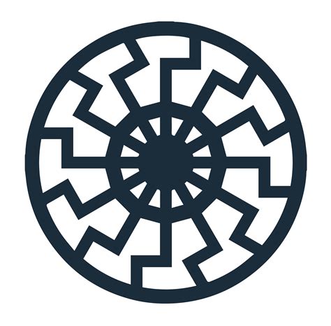 Pagan sun wheel emblem